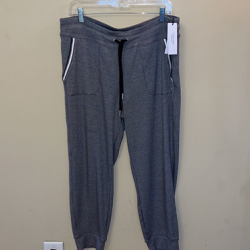 NWT Calvin Klein Drawstring Joggers Grey XL